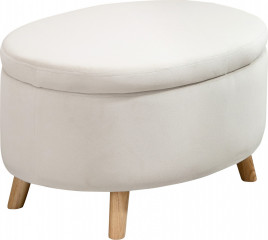 Lavice s úložným prostorem, 71 x 51,5 x 42 cm | béžová