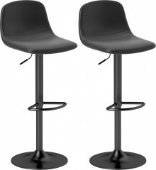 2 kusy barových židlí | černé č.1