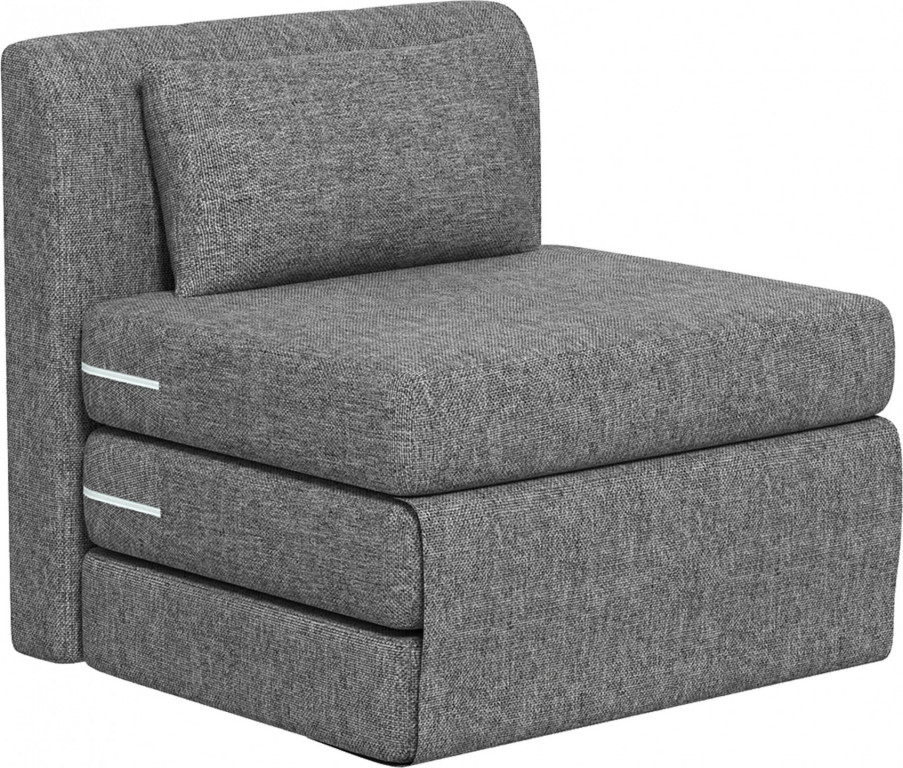 Rozkládací podlahové křeslo 2v1 s nosností do 240 kg | šedé