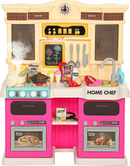 Dětská kuchyňka na hraní s tekoucí vodou | růžová č.1