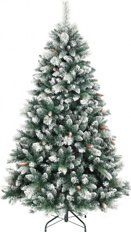 Umělý vánoční stromek se sněhovou pokrývkou, 180 cm | zelený