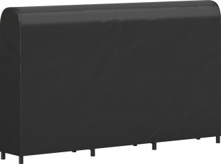 Kovový stojan na palivové dřevo, 199 x 30 x 121 cm | černý č.1