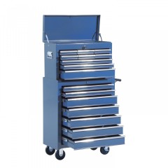 Dielenský vozík na náradie s 16 zásuvkami | modrý č.1