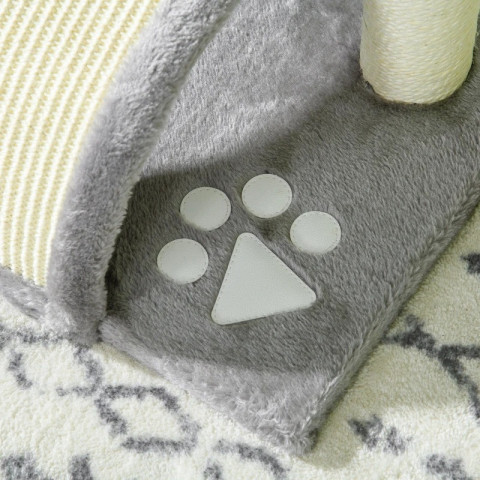 Škrabadlo s míčky pro kočky 35,5 x 37 x 46 cm | šedé č.5