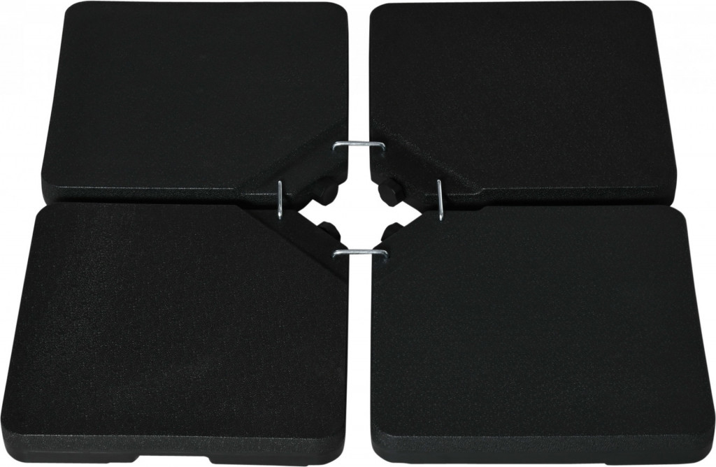 Podstavec pod slunečník 100 x 100 x 6,8 cm | černý