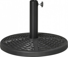 Stojan na slunečník s ocelovou trubkou | černý č.1