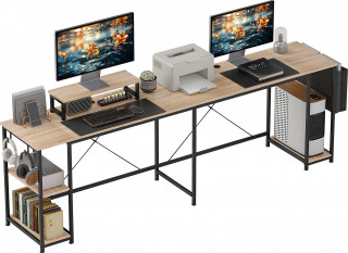 Rohový psací stůl 168-240 cm | přírodní č.1