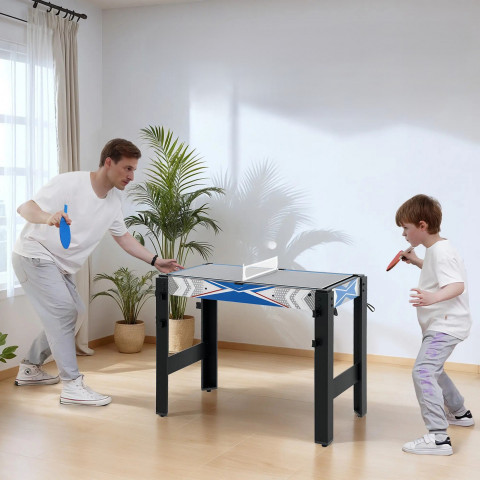 Multiherní stůl 5 v 1, 91 x 45,5 x 76 cm | modrý + černý č.5