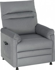 Elektrické relaxační masážní křeslo s funkcí vyhřívání | šedé č.1