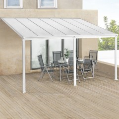 Záhradná hliníková pergola s polykarbonátom 4 x 3 m | biela č.2