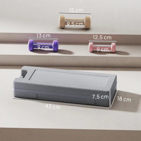 Sada 6ti činek s pouzdrem | 0,5kg, 1kg, 1,5kg č.4