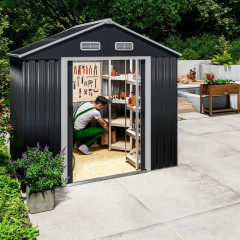 Zahradní domek 196x132x188cm | antracit č.1