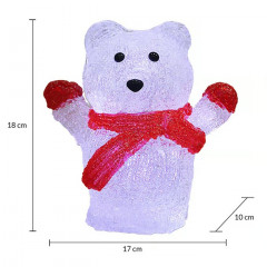 LED figurka vánočního ledního medvěda č.3