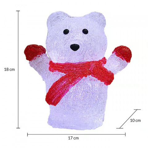 LED figurka vánočního ledního medvěda č.3