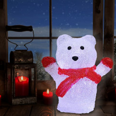 LED figurka vánočního ledního medvěda LED figurka vánočního ledního medvěda