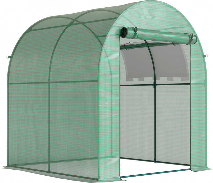 Skleník 180 x 180 x 200 cm | zelený