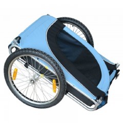 Prívesný vozík za bicykel pre psa | modro-čierny č.3