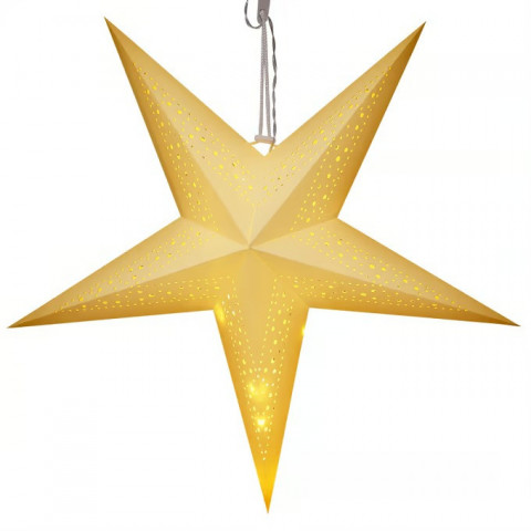 LED papírová hvězda Ø60cm | krémová č.3