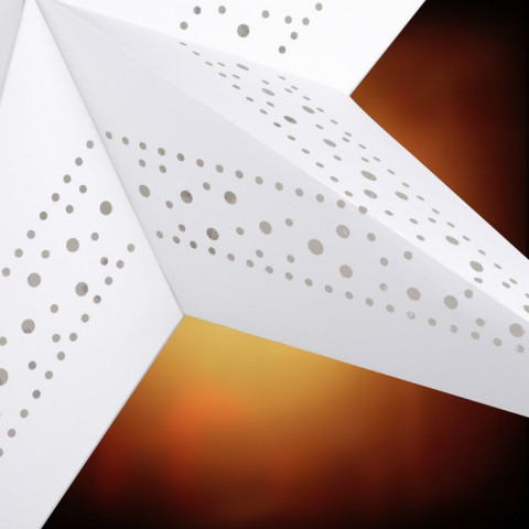 LED papírová hvězda Ø60cm | krémová č.6