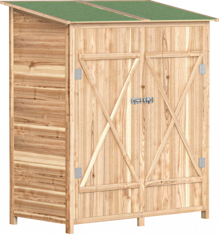 Zahradní kůlna na nářadí, 140 x 75 x 157 cm | přírodní