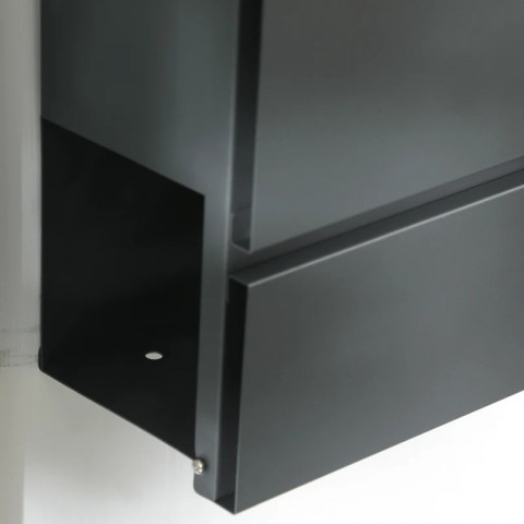 Nástěnná poštovní schránka 37 x 10,5 x 37 cm | tmavě šedá č.6