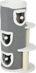 Kočičí škrabadlo ve tvaru sudu, 101 cm | šedé