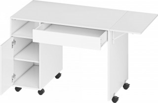 Kancelářský stůl se skříňkou 140 x 53 x 75 cm | bílý č.1