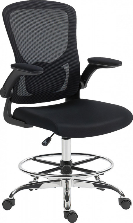 Ergonomická kancelářská židle s výklopnými područkami | černá