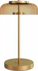 Stolní lampa, průměr 23 cm | zlatá č.1