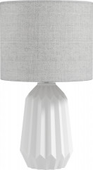 Noční lampička s plátěným stínítkem | bílá č.1