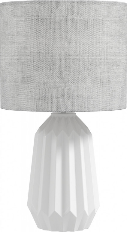 Noční lampička s plátěným stínítkem | bílá