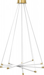 Závěsná lampa s nastavitelnými rameny | zlatá č.1