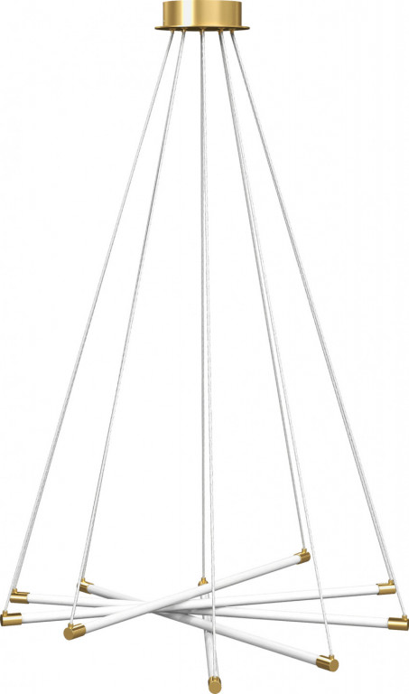 Závěsná lampa s nastavitelnými rameny | zlatá