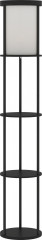Stojací lampa se 3 policemi | černá č.1