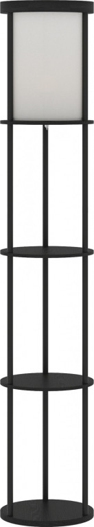 Stojací lampa se 3 policemi | černá