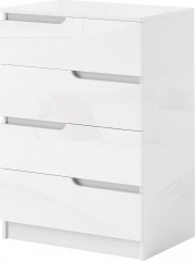 Komoda se 4 zásuvkami 60 x 40 x 85 cm | bílá č.1