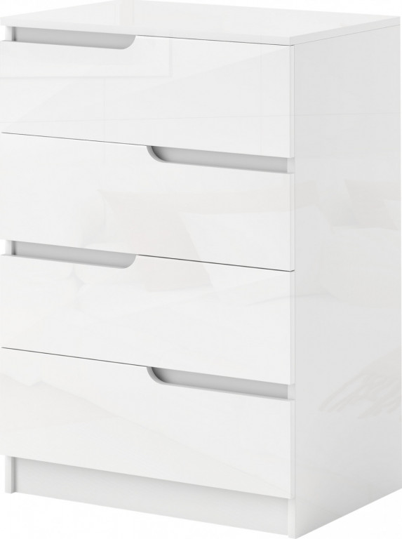 Komoda se 4 zásuvkami 60 x 40 x 85 cm | bílá