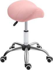 Masážní stolička s nastavitelnou výškou 49-61 cm | růžová č.1