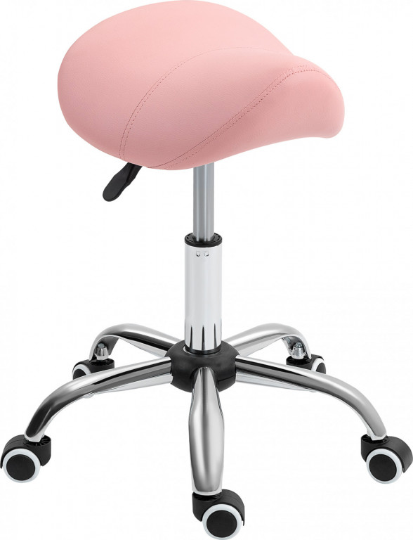 Masážní stolička s nastavitelnou výškou 49-61 cm | růžová