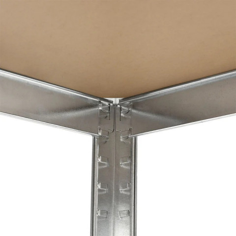 Robustní regál stříbrný | 200 x 100 x 60 cm č.5