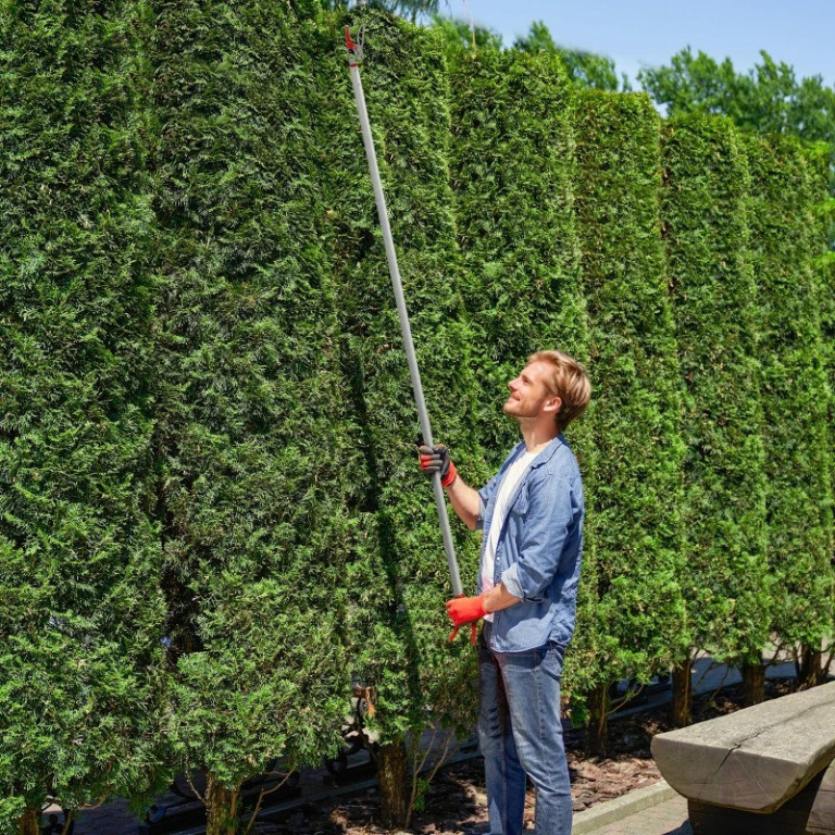 Nůžky na větve 1,8 m | stříbrné + červené