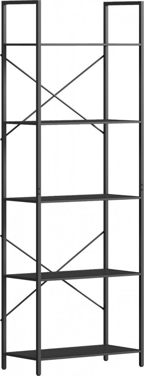 5úrovňový stojící regál 60 x 30 x 170,5 cm | černý