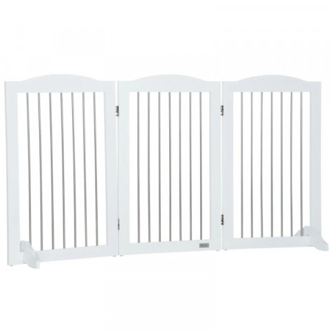 Bezpečnostní zábrana na dveře 154x30x80 cm | bílá č.4