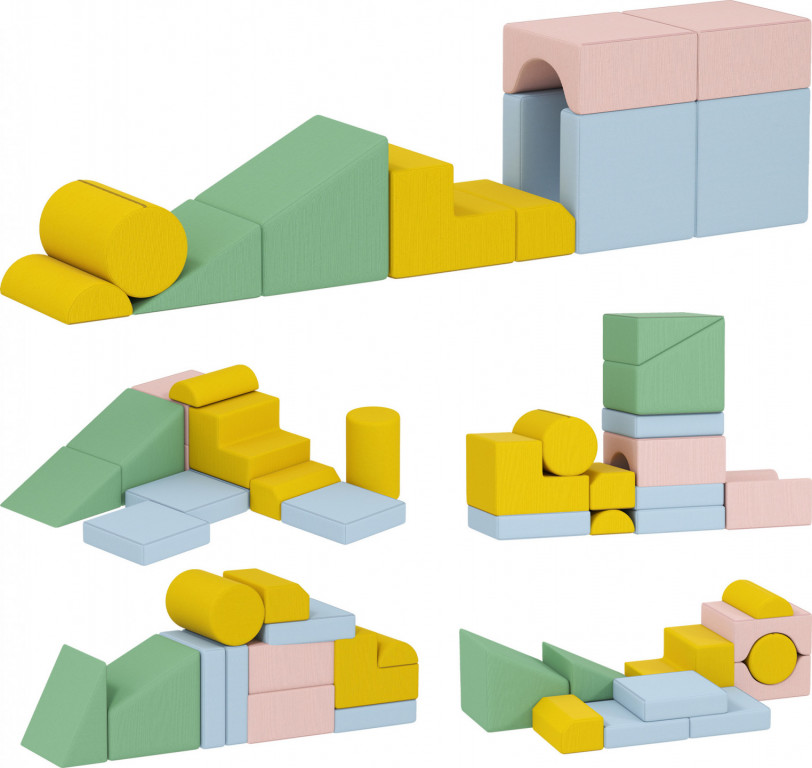 12dílná sada pěnových bloků pro děti