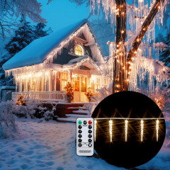 Vánoční světelný řetěz s rampouchem 13 m | 80 LED bílá č.1