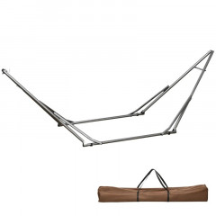 Stojan na houpací síť, 290 x 92 x 88 cm | černý + stříbrný č.3