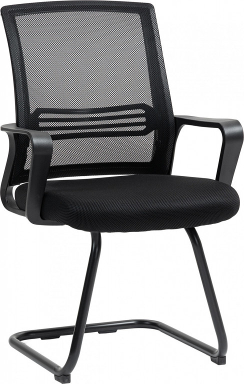 Ergonomická židle se síťovinou a kovovou konstrukcí | černá