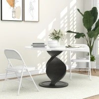 Skládací židle s polstrovaným opěradlem | bílá