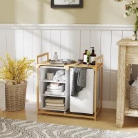 Koš na prádlo se 4 přihrádkami | bílý