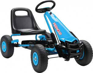 Šlapací motokára s ruční brzdou pro děti 3-8 let | modrá č.1